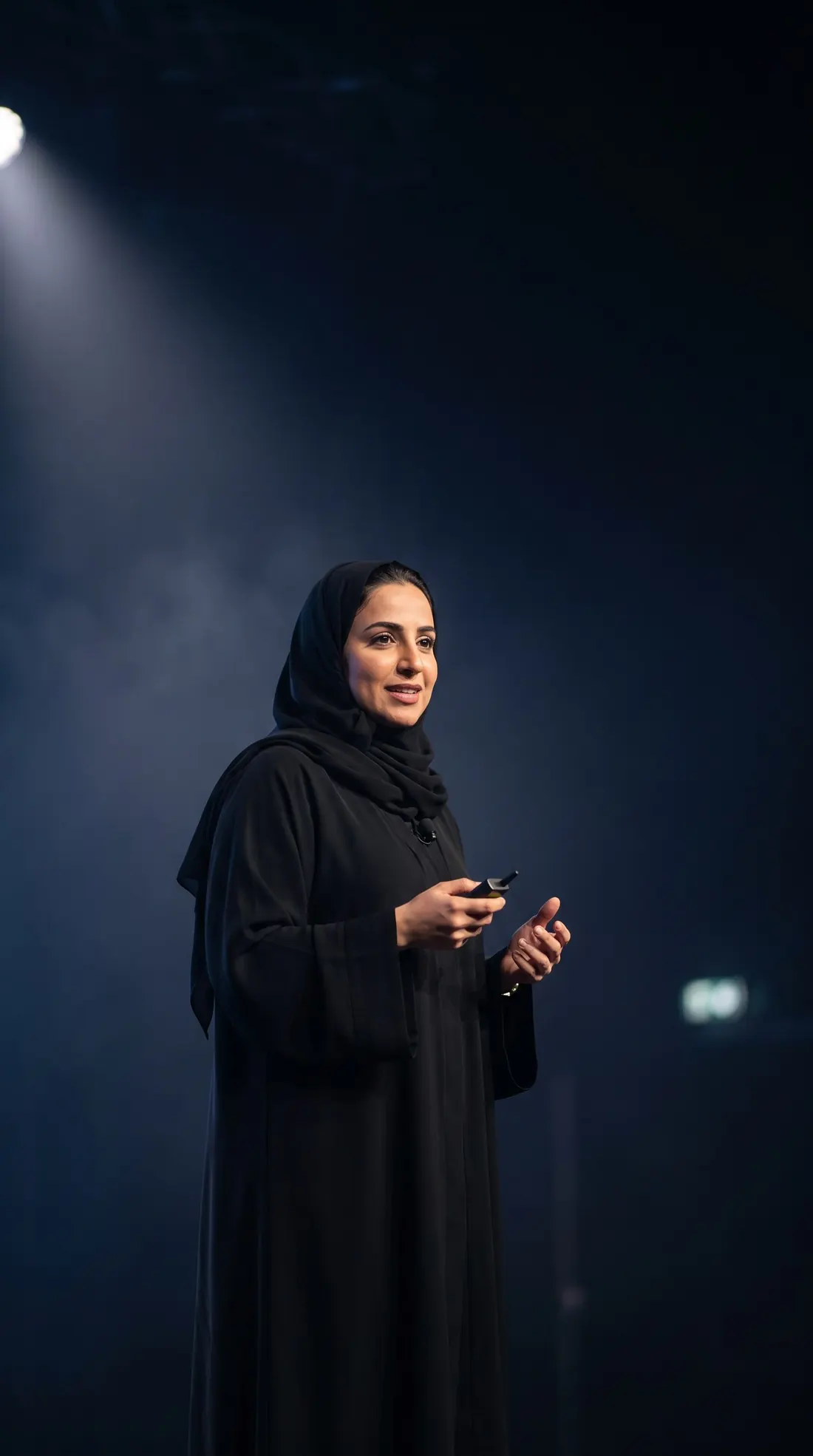 A trainer speaking to her audience